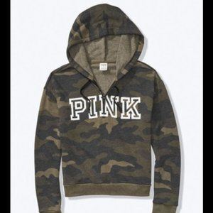 Pink vs hoodie half zip